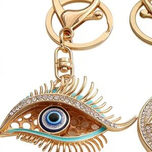 Evil eye protection purse/bag charm keychain